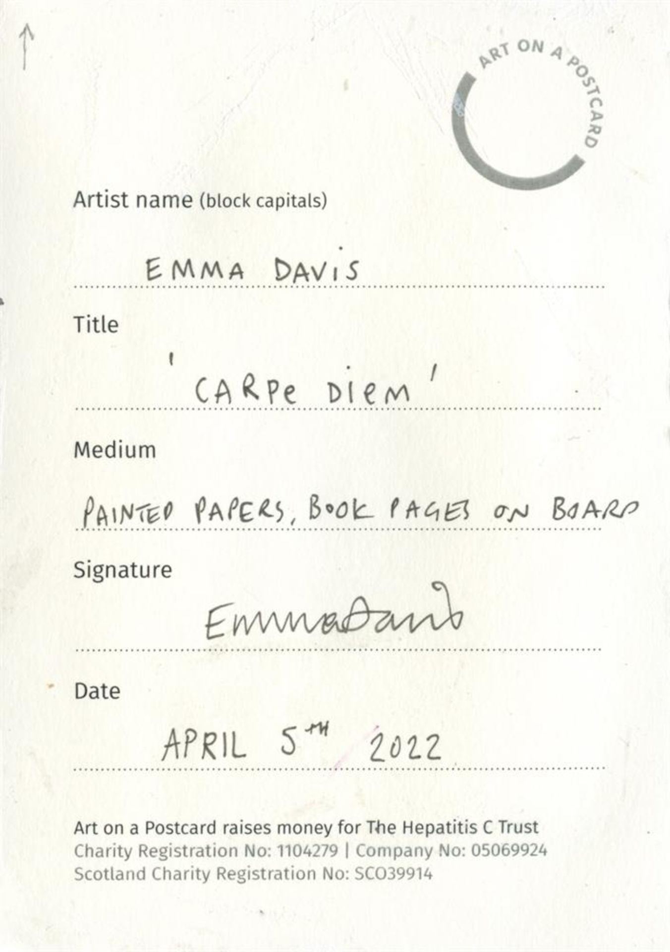 Emma Davis, Carpe Diem, 2022 - Image 2 of 3