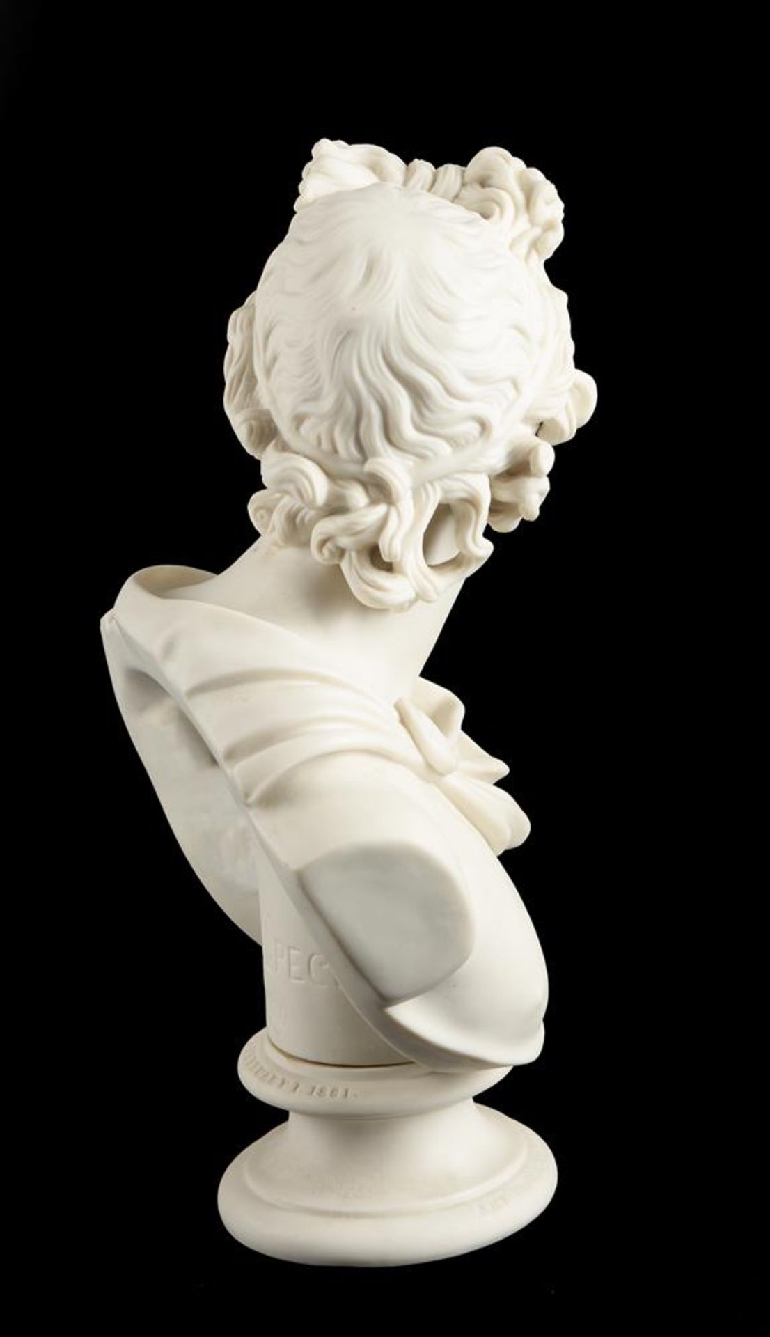 AN ART UNION OF LONDON PARIAN BUST OF APOLLO, MODELLED BY C DELPECH - Image 4 of 6