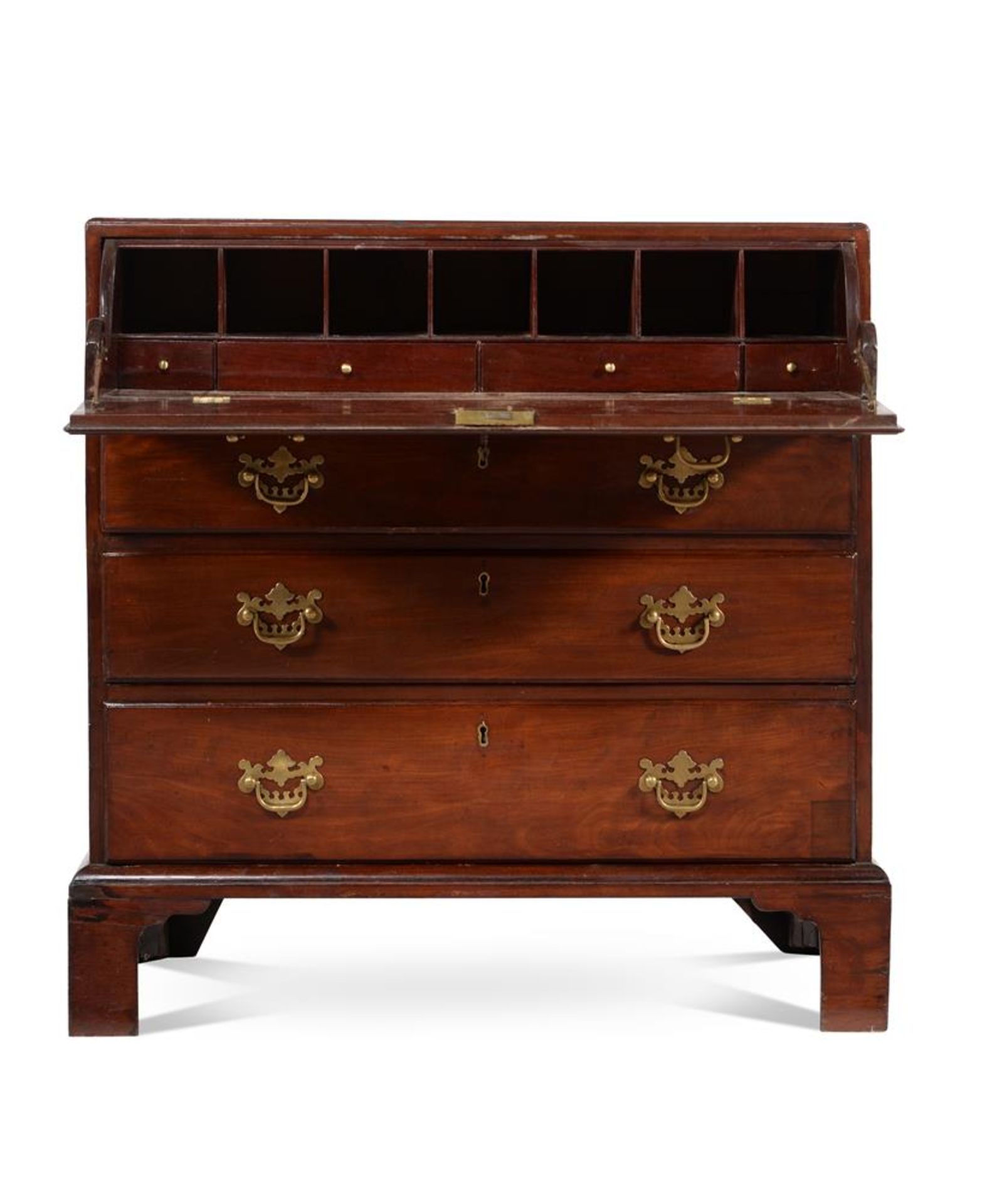 A GEORGE II MAHOGANY SECRETAIRE CHEST, MID-18TH CENTURY - Image 3 of 7
