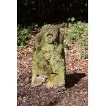 TWO ENGLISH CARVED STONE GARGOYLES, PROBABLY 16TH CENTURY OR EARLIER