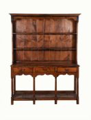 A FRUITWOOD DRESSER, IN 18TH CENTURY STYLE