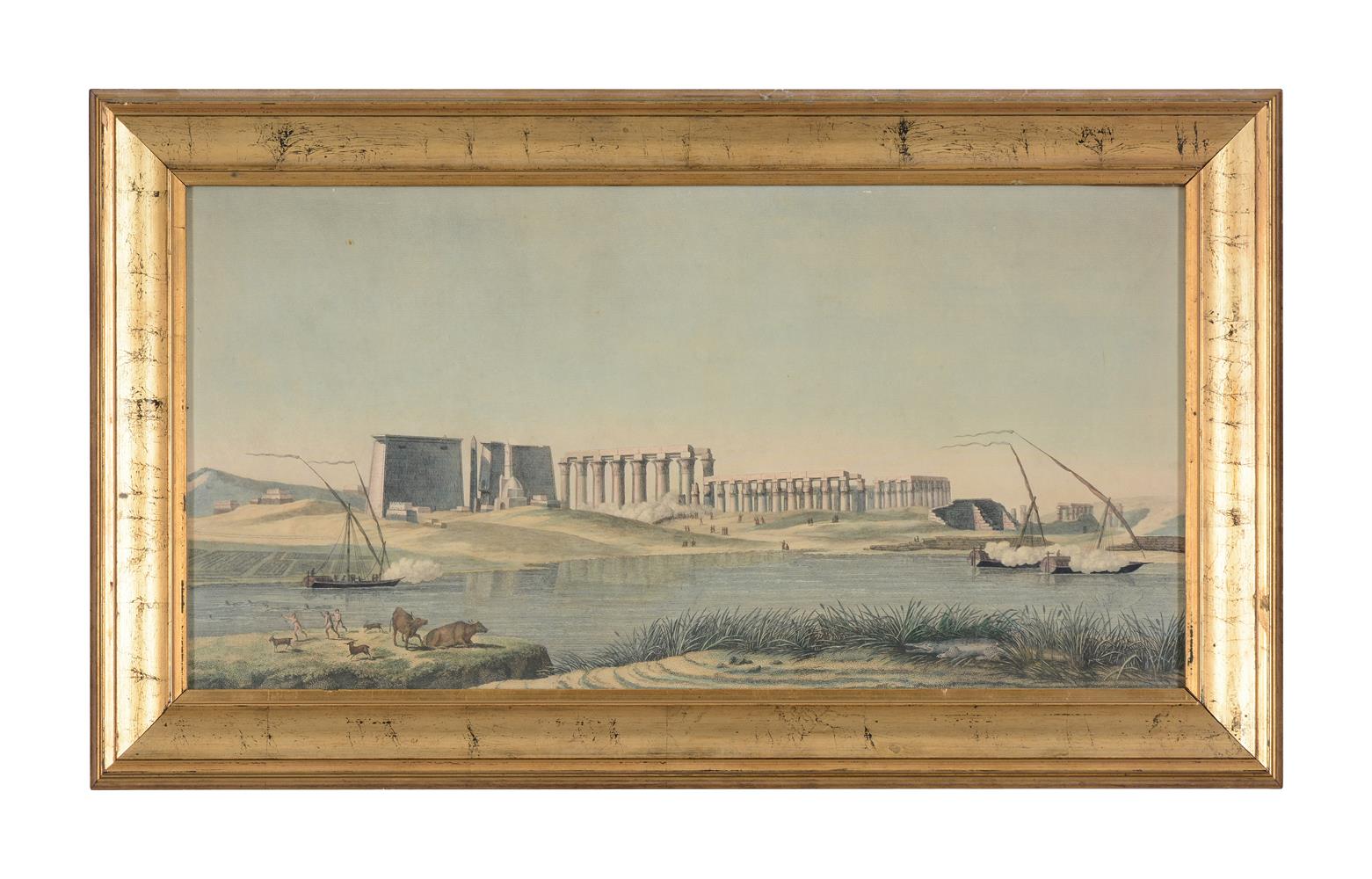 SIX HAND-COLOURED ENGRAVINGS OF EGYPT (LUXOR, KARNAK, DENDERA), EARLY 19TH CENTURY - Image 4 of 13