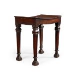 A GEORGE III MAHOGANY STOOL, CIRCA 1765