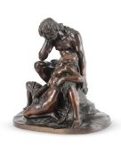 AFTER JEAN-JOSEPH JAQUET (BELGIAN, 1822-1898), A BRONZE GROUP 'ADAM AND EVE'