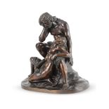 AFTER JEAN-JOSEPH JAQUET (BELGIAN, 1822-1898), A BRONZE GROUP 'ADAM AND EVE'