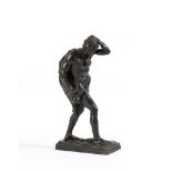 λ JOSEPH HERMON CAWTHRA (BRITISH, 1886-1971), A BRONZE FIGURE OF A MAN