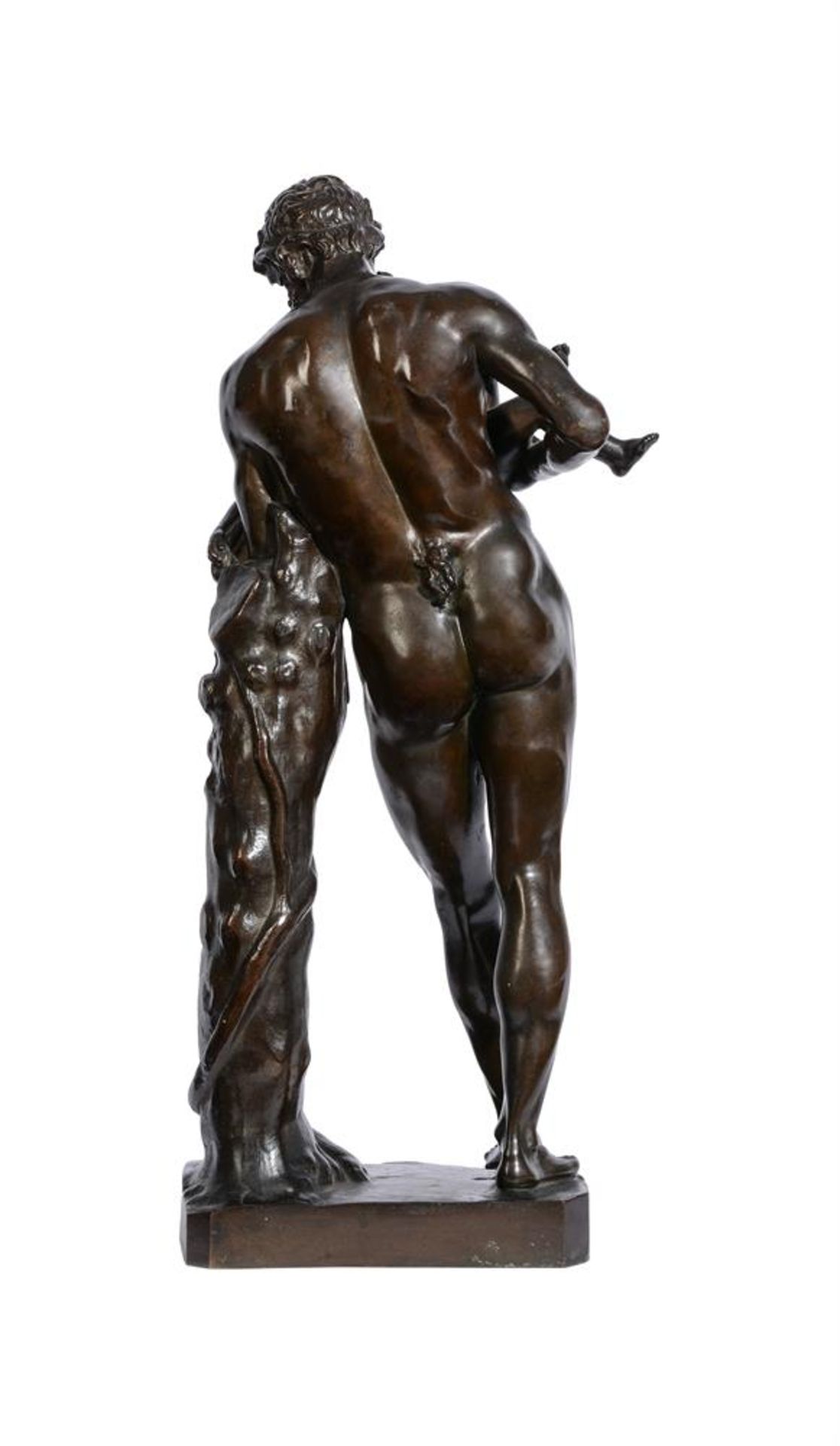 AFTER THE ANTIQUE, BRONZE FIGURE 'SILENUS WITH INFANT BACCHUS', 19TH CENTURY - Image 4 of 6