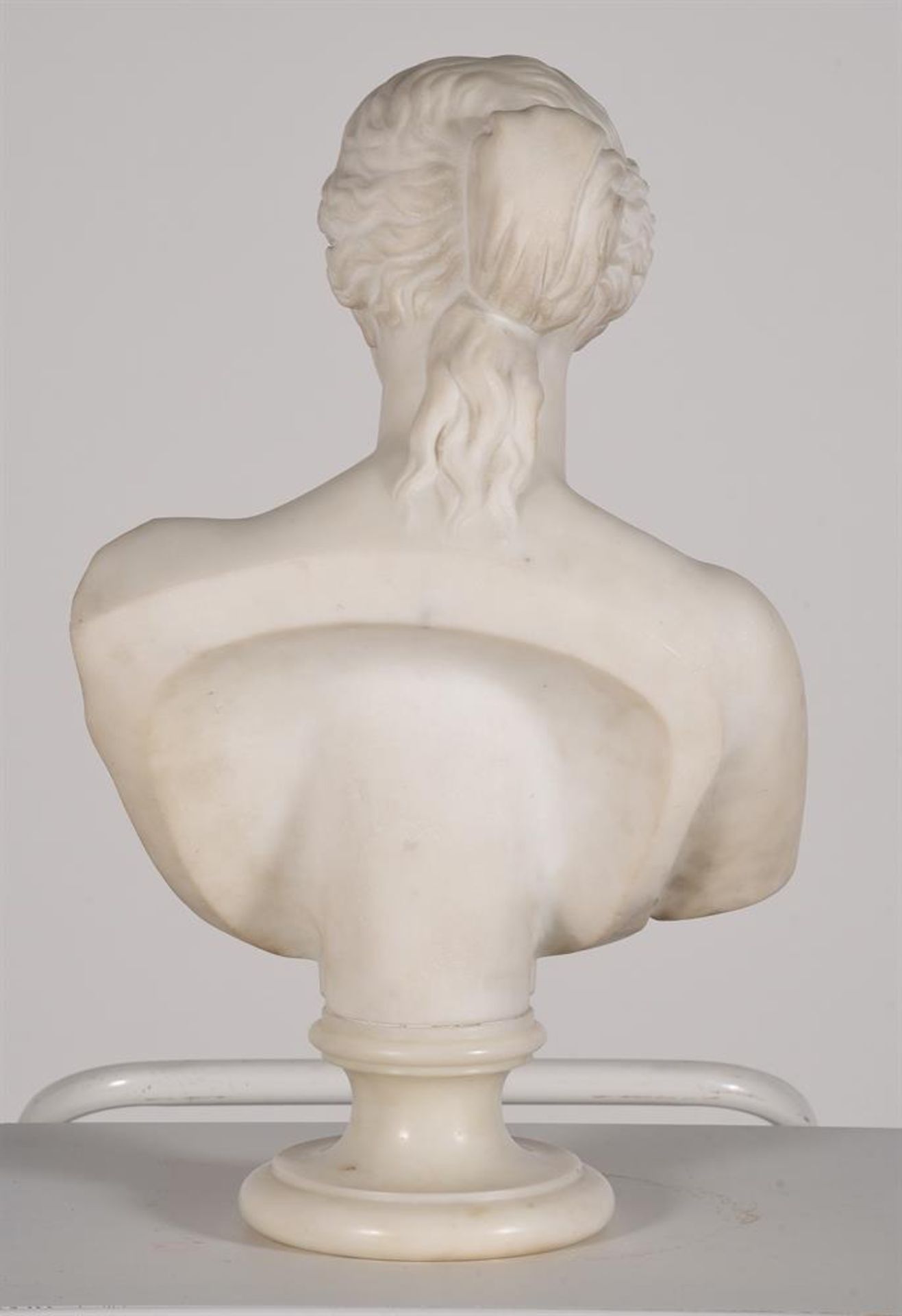 GUGLIELMO PUGI (ITALIAN, 1850-1915), CARVED CARRARA BUST 'VENUS', LATE 19TH CENTURY - Image 2 of 4