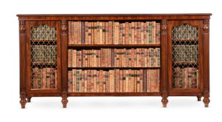 A GEORGE IV MAHOGANY SIDE CABINET, IN THE MANNER OF GILLOWS, CIRCA 1825