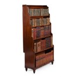 A REGENCY MAHOGANY 'WATERFALL' OPEN BOOKCASE, CIRCA 1820