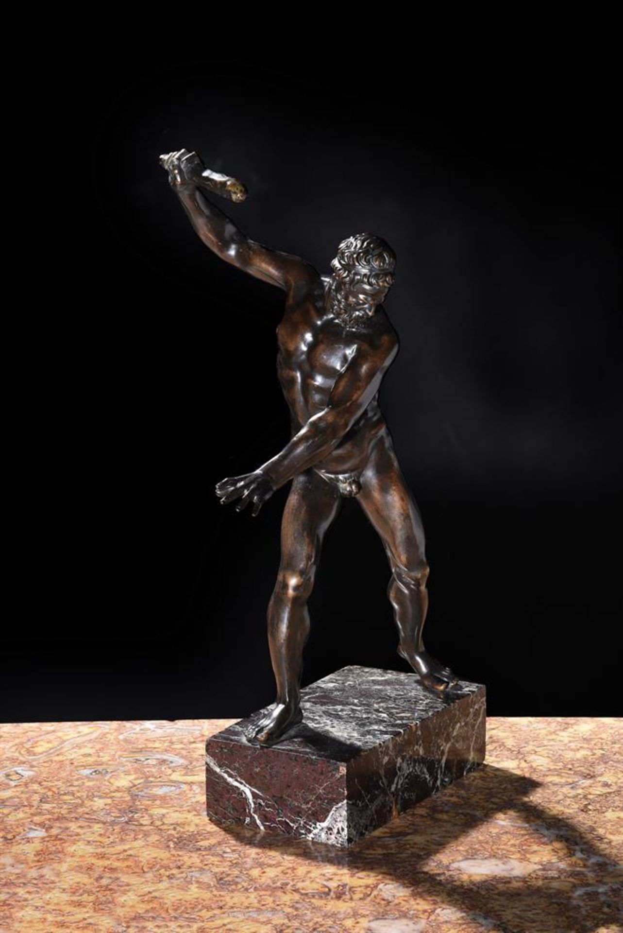 AFTER GIAMBOLOGNA (1529-1608), A BRONZE FIGURE OF HERCULES, ITALIAN, 17TH/18TH CENTURY - Image 2 of 3