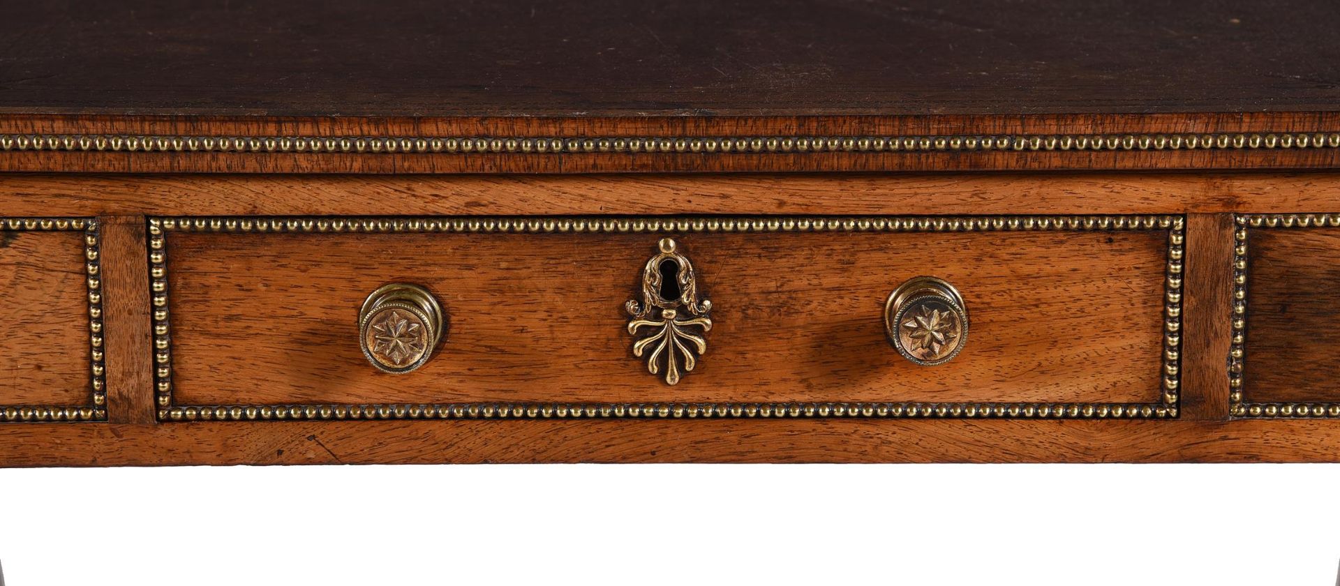 Y A REGENCY ROSEWOOD AND GILT METAL MOUNTED WRITING AND GAMES TABLE, ATTRIBUTED TO GILLOWS - Image 5 of 10