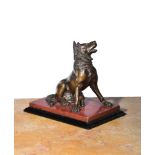 A BRONZE FIGURE OF THE MOLOSSIAN HOUND, ITALIAN, 19TH CENTURY