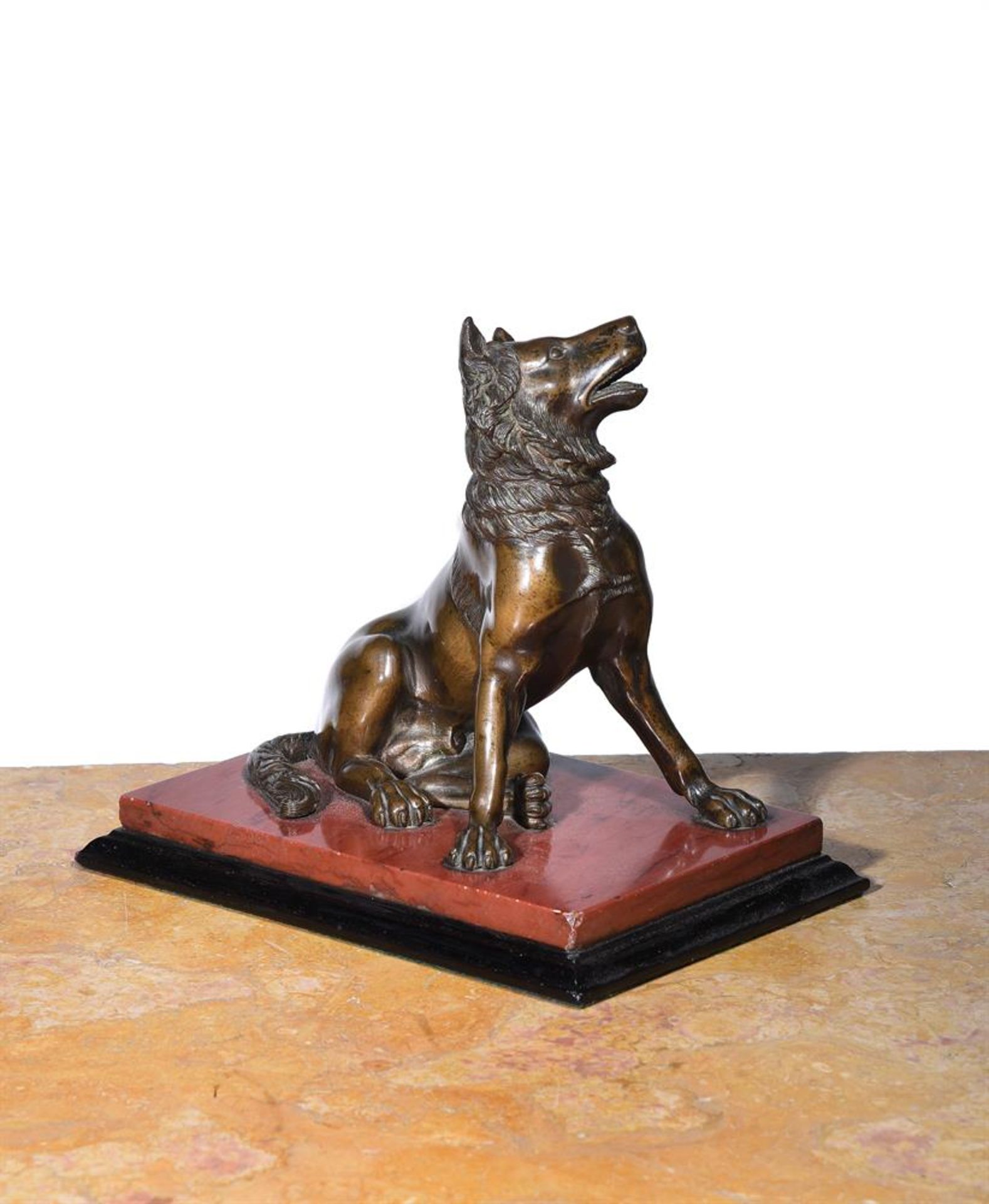 A BRONZE FIGURE OF THE MOLOSSIAN HOUND, ITALIAN, 19TH CENTURY