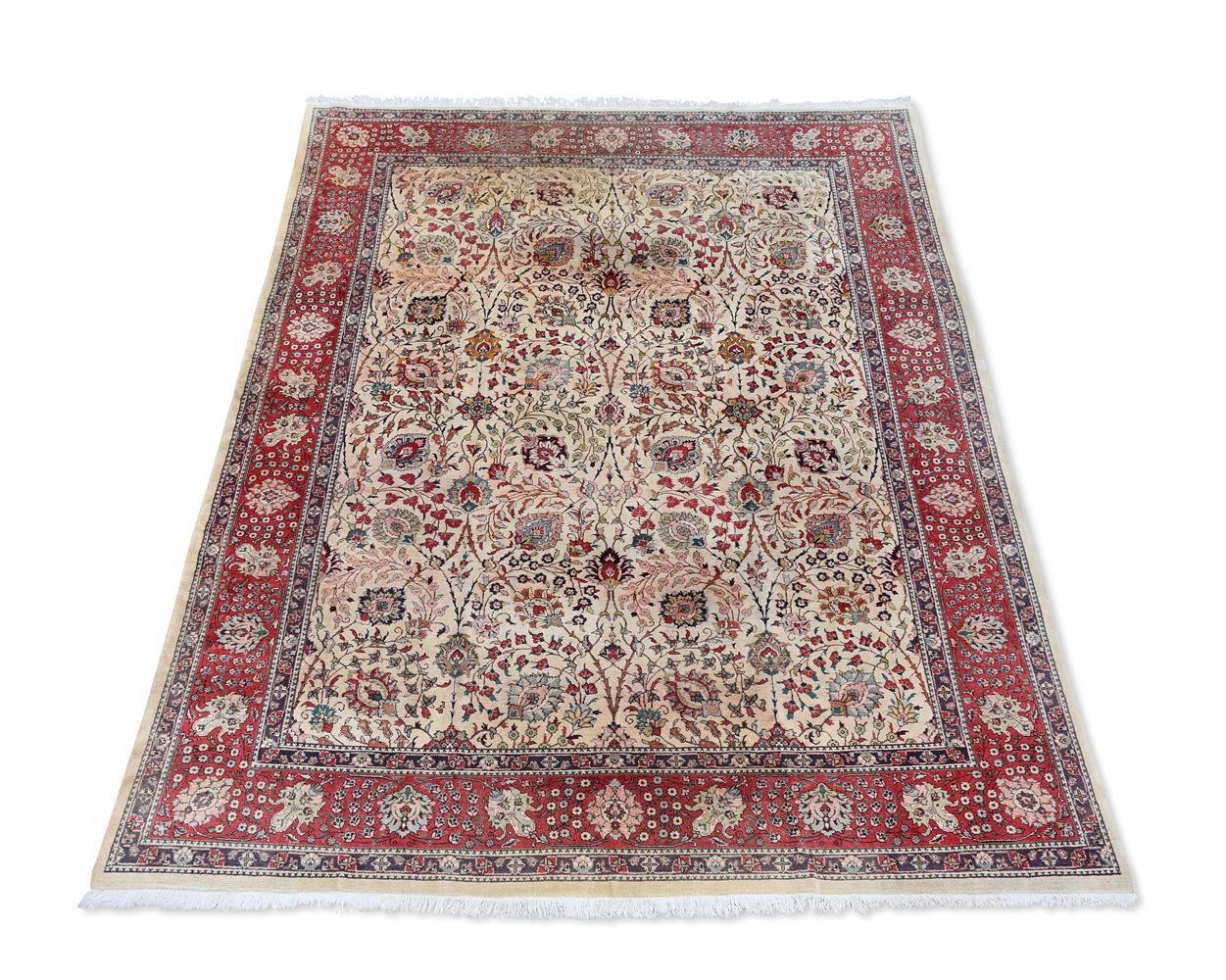 A TABRIZ CARPET, approximately 394 x 285cm