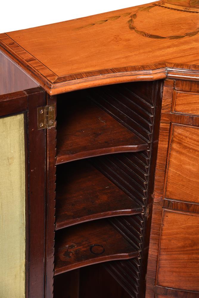 Y A SATINWOOD AND MARQUETRY SIDE CABINET, CIRCA 1790 AND LATER - Image 7 of 7