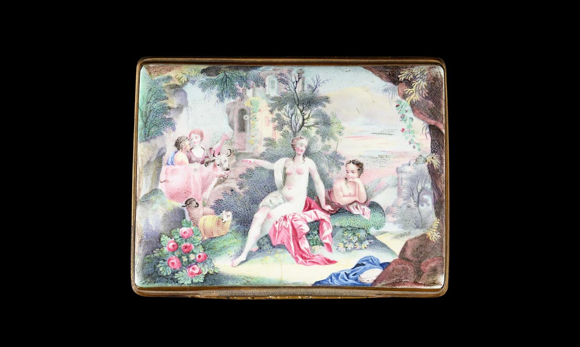 A FRENCH ENAMEL TABLE SNUFF BOX, CIRCA 1800 - Image 2 of 7