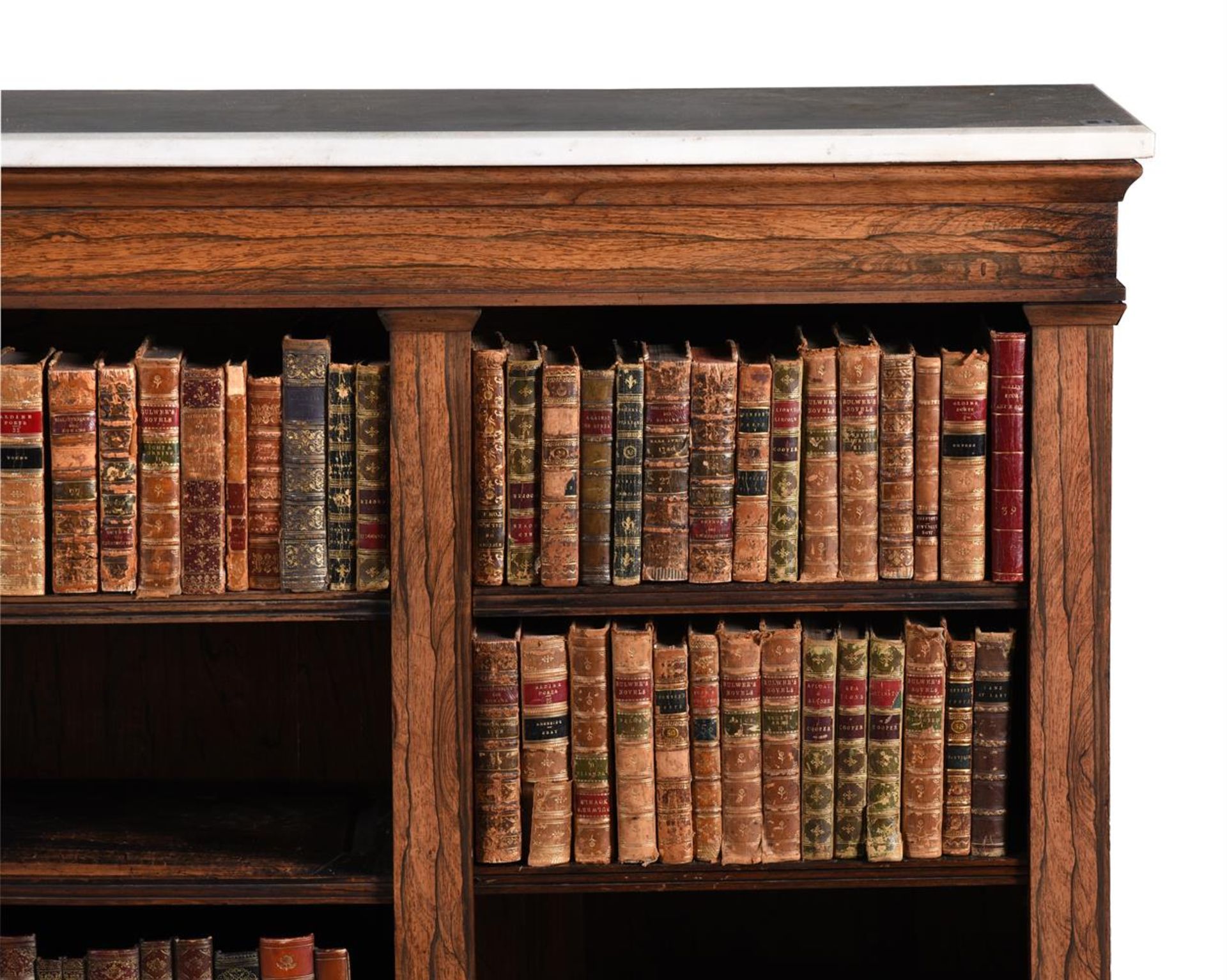 Y A ROSEWOOD OPEN BOOKCASE, IN EARLY 19TH CENTURY STYLE, 20TH CENTURY - Image 2 of 2