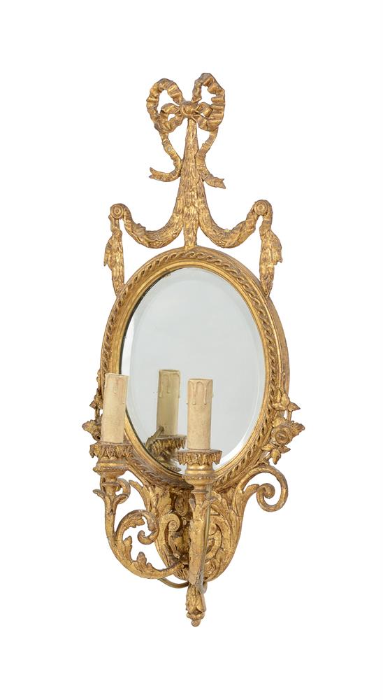 A PAIR OF VICTORIAN GILTWOOD AND COMPOSTION GIRANDOLE WALL MIRRORS, BY CHARLES NOSOTTI, CIRCA 1870 - Image 5 of 7