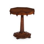 A VICTORIAN POLLARD OAK CENTRE TABLE, IN THE MANNER OF RICHARD BRIDGENS