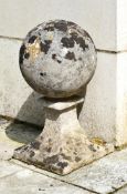 A PAIR OF PORTLAND STONE BALL FINIALS LATE, 18TH/EARLY 19TH CENTURY