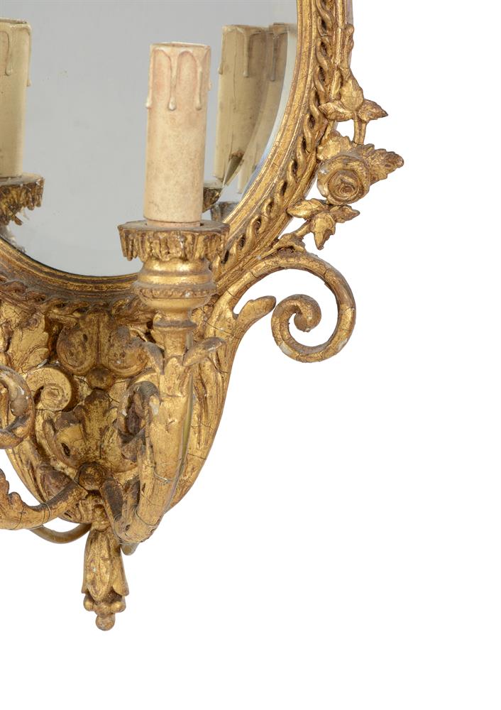 A PAIR OF VICTORIAN GILTWOOD AND COMPOSTION GIRANDOLE WALL MIRRORS, BY CHARLES NOSOTTI, CIRCA 1870 - Image 4 of 7