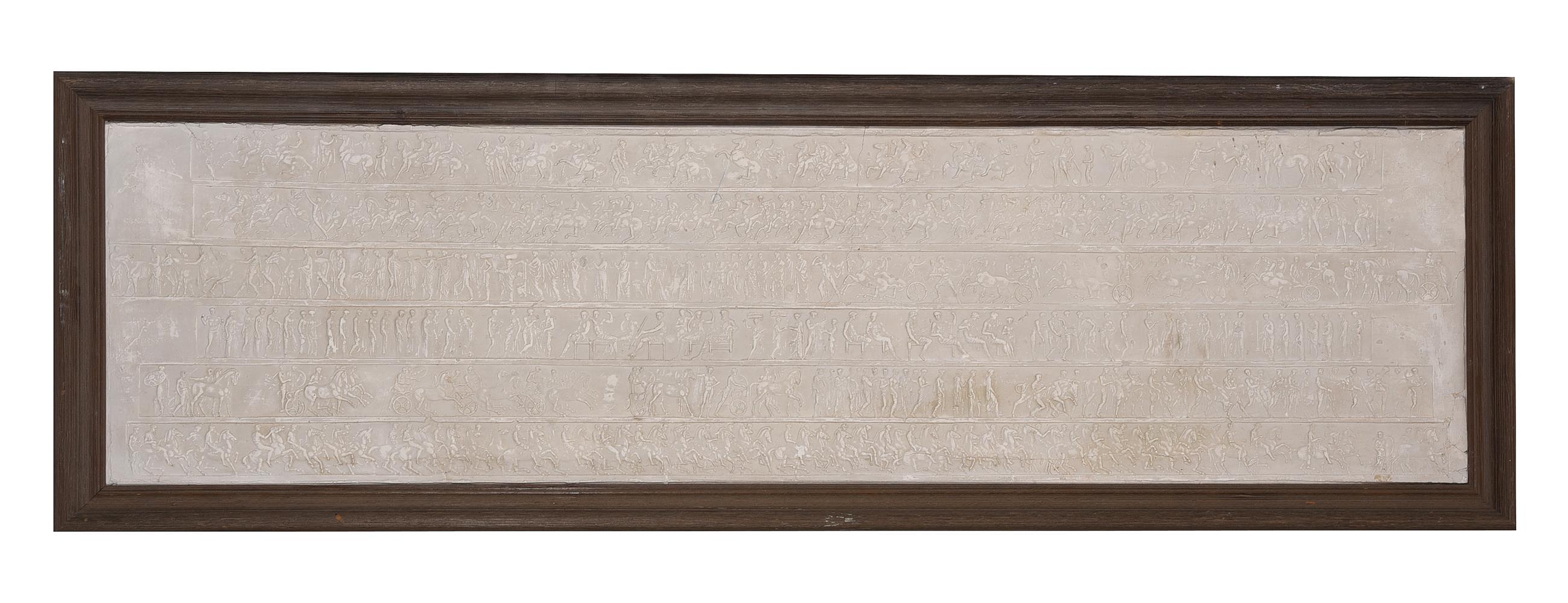 A SET OF THREE FRAMED PLASTER RELIEFS OF SECTIONS OF THE PARTHENON FRIEZE, 20TH CENTURY - Bild 5 aus 11