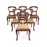 Y A SET OF SIX WILLIAM IV ROSEWOOD CHAIRS, ATTRIBUTED TO GILLOWS, CIRCA 1835