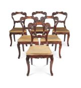 Y A SET OF SIX WILLIAM IV ROSEWOOD CHAIRS, ATTRIBUTED TO GILLOWS, CIRCA 1835