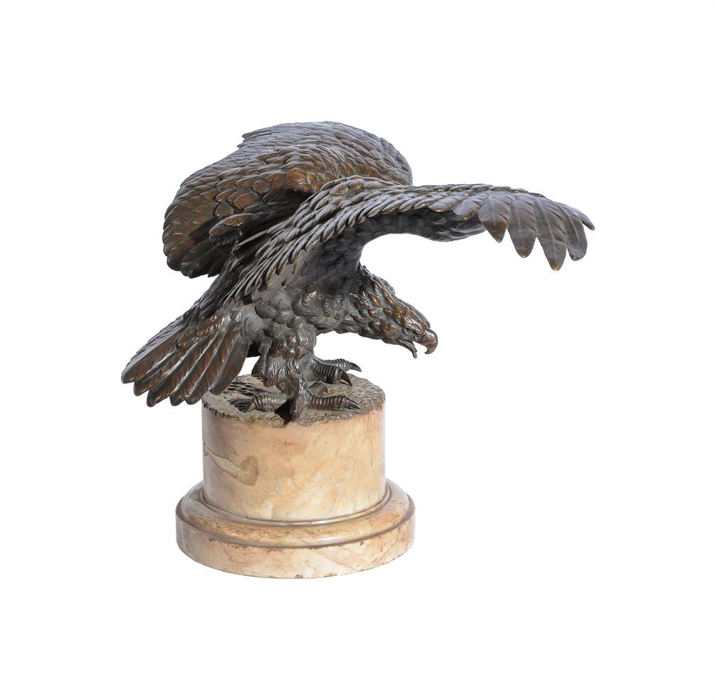 AN UNUSUAL ANIMALIER BRONZE OF A DOUBLE HEADED EAGLE, PROBABLY FRENCH, LATE 19TH CENTURY - Image 4 of 4