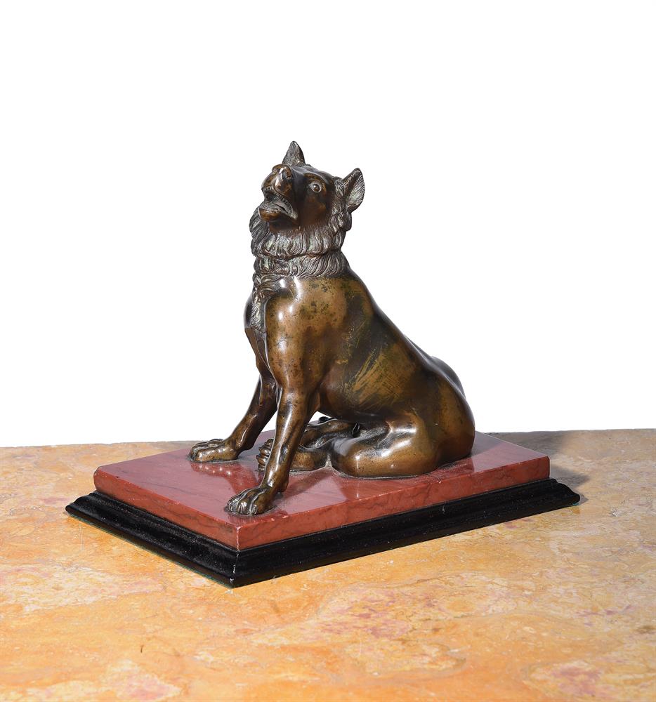 A BRONZE FIGURE OF THE MOLOSSIAN HOUND, ITALIAN, 19TH CENTURY - Bild 2 aus 2