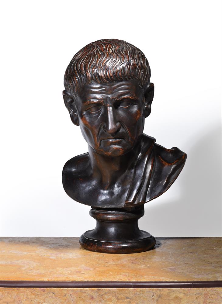 A BRONZE PORTRAIT BUST OF SENATOR TIBERIUS GRACCHUS, ITALIAN, 18TH CENTURY