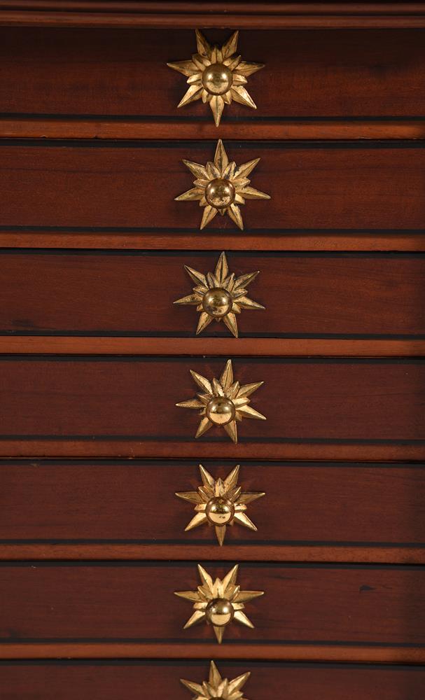 Y A REGENCY MAHOGANY AND EBONY INLAID COLLECTORS CABINET, EARLY 19TH CENTURY - Image 8 of 9