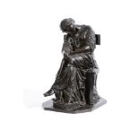 AFTER PIERRE-JULES CAVELIER (FRENCH, 1814-1894), A BRONZE FIGURE 'PENELOPE', LATE 19TH CENTURY