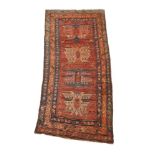 A CAUCASIAN RUG, PROBABLY ARMENIAN, approximately 290 x 136cm