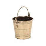 A BRASS BUCKET, LATE 18TH/EARLY 19TH CENTURY