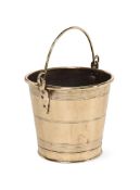 A BRASS BUCKET, LATE 18TH/EARLY 19TH CENTURY