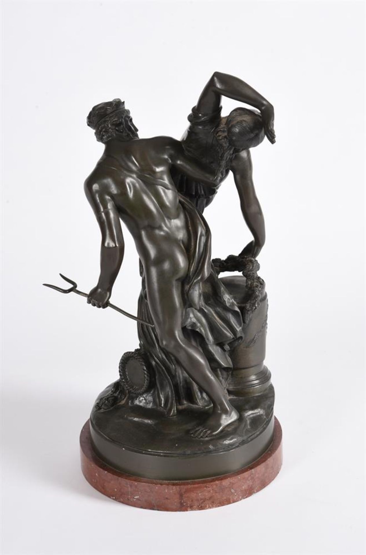 TWO BRONZE GROUPS 'THE ABDUCTION OF PROSERPINA BY PLUTO' & 'BOREAS ABDUCTING ORITHYIA' - Image 6 of 16