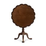 AN EARLY GEORGE III MAHOGANY 'BIRDCAGE' TRIPOD TABLE, POSSIBLY IRISH, CIRCA 1765