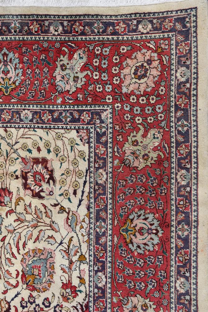 A TABRIZ CARPET, approximately 394 x 285cm - Image 3 of 3