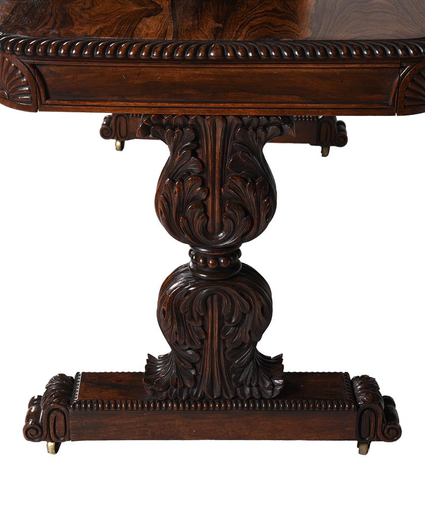 Y A WILLIAM IV ROSEWOOD LIBRARY TABLE, ATTRIBUTED TO GILLOWS, CIRCA 1835 - Image 7 of 9