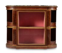 A FRENCH MAHOGANY AND GILT METAL SIDE CABINET, SECOND HALF 19TH CENTURY