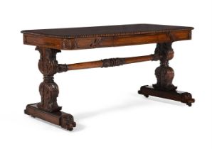 Y A WILLIAM IV ROSEWOOD LIBRARY TABLE, ATTRIBUTED TO GILLOWS, CIRCA 1835