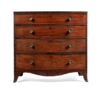 A GEORGE III MAHOGANY WRITING AND DRESSING CHEST OF DRAWERS, CIRCA 1780