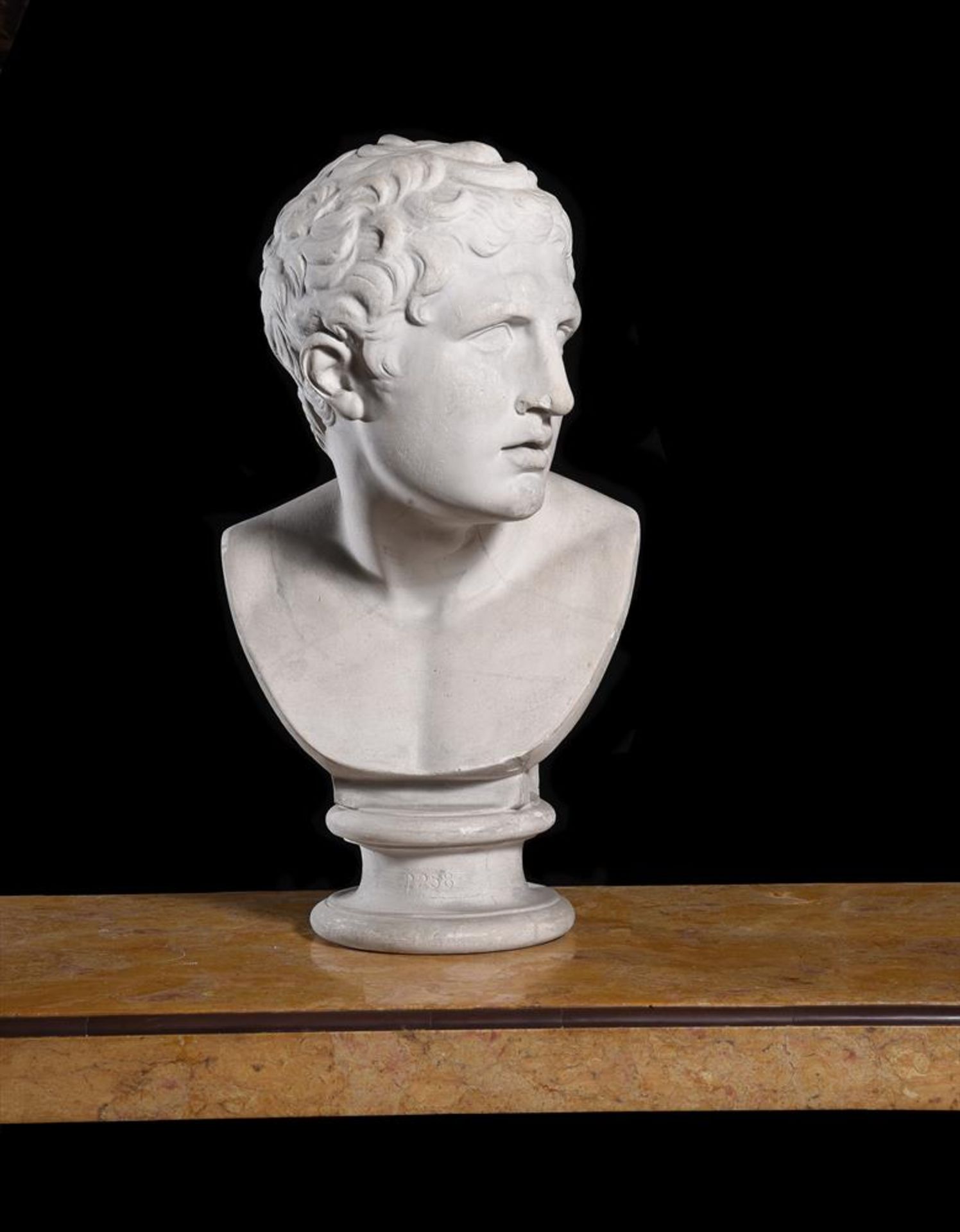 A PLASTER BUST OF A 'HEROIC HEAD', BY DOMENICO BRUCCIANI & CO, CIRCA 1900