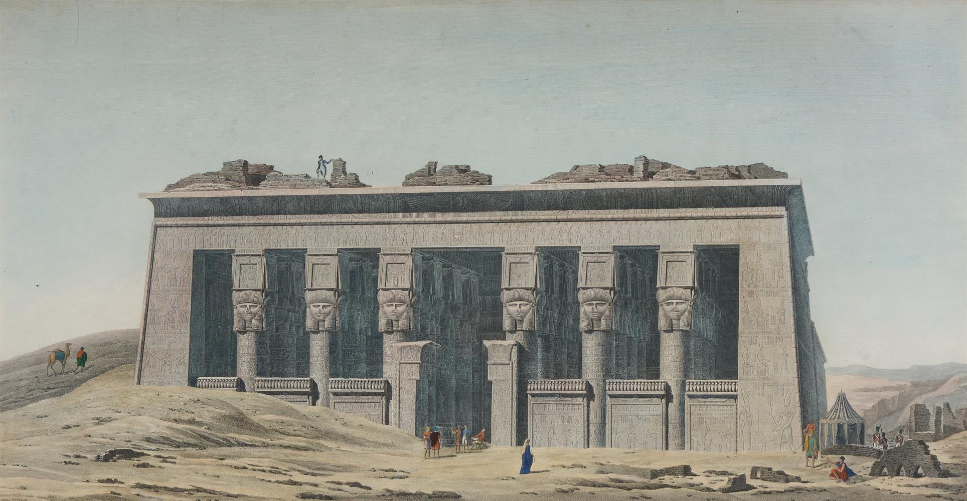 SIX HAND-COLOURED ENGRAVINGS OF EGYPT (LUXOR, KARNAK, DENDERA), EARLY 19TH CENTURY - Image 9 of 13