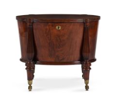 A REGENCY MAHOGANY OVAL WINE COOLER, ATTRIBUTED TO GILLOWS, CIRCA 1810