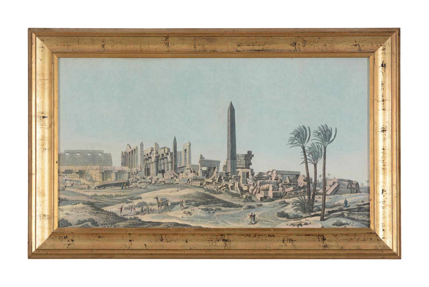 SIX HAND-COLOURED ENGRAVINGS OF EGYPT (LUXOR, KARNAK, DENDERA), EARLY 19TH CENTURY - Image 5 of 13