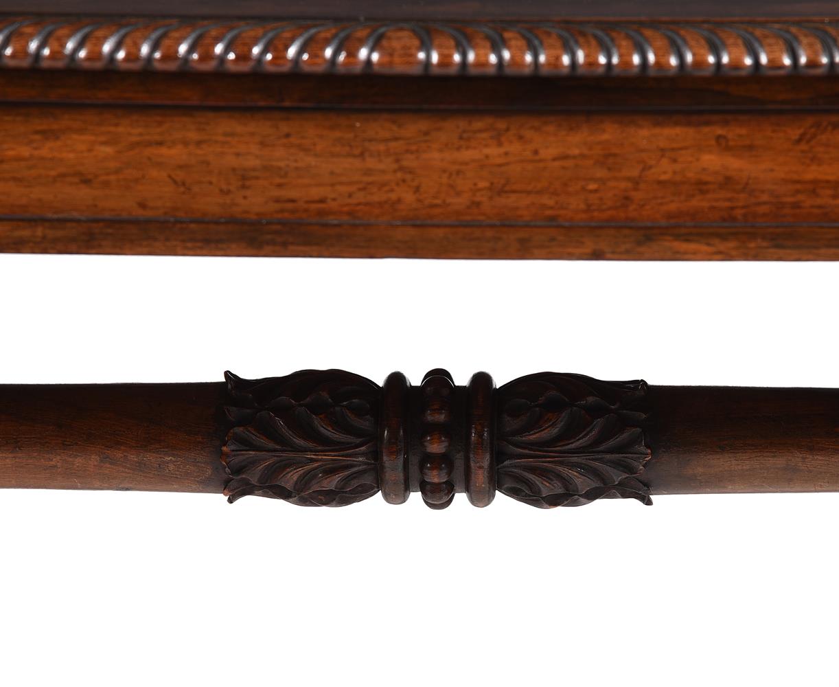Y A WILLIAM IV ROSEWOOD LIBRARY TABLE, ATTRIBUTED TO GILLOWS, CIRCA 1835 - Image 5 of 9