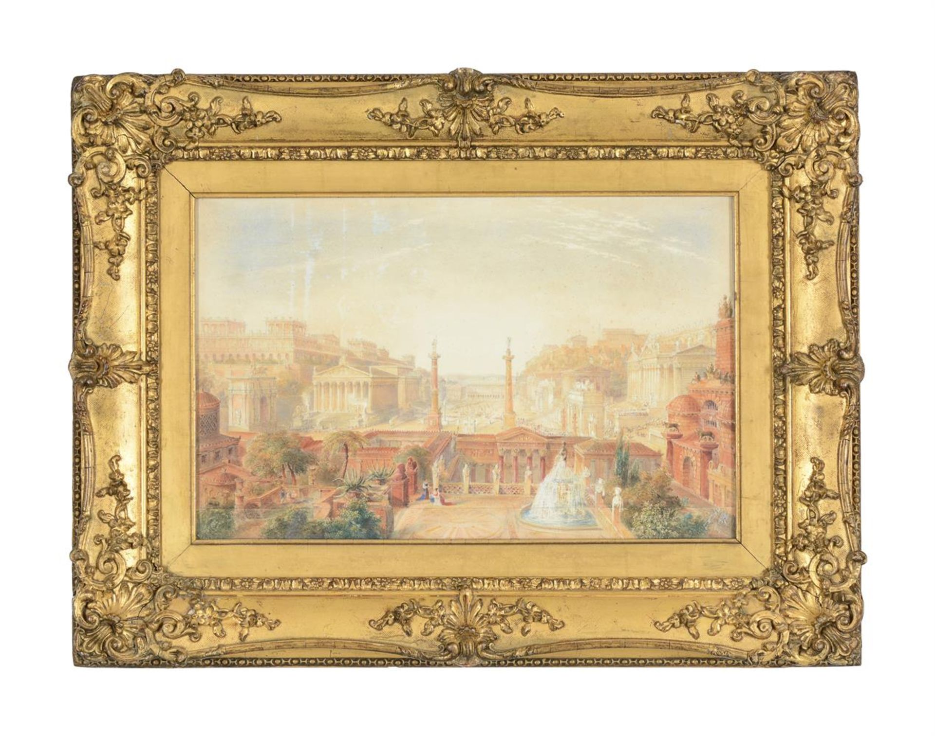 SIR W. BARRINGTON (19TH CENTURY), THE ACADEMIC GROVE ATHENS & A RESTORATION OF THE CITY OF ROME - Image 2 of 8